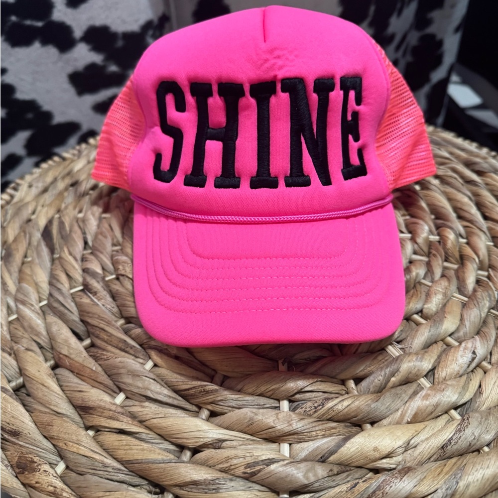 Neon Pink Shine Trucker Hat